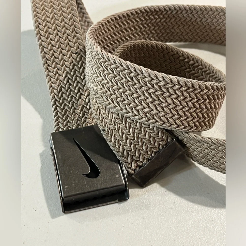 Nike Golf Braided Textured Golf Belt Buckle Country Club Size Large (36W)